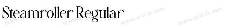 Steamroller Regular字体转换 Steamroller Regular字体转换
